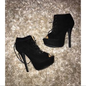 Charlotte Russe Black Booties